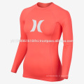 Protección UV Rash Guard para hombres Sun &amp; Swim Shirt Traje de baño Traje de surf Traje de buceo